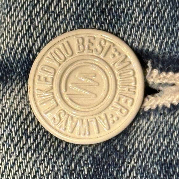 MOTHER The Looker Ankle Fray Jeans Size 25‎ Distressed Denim Naughty Intentions - Picture 8 of 16